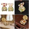 Wedding Jewelry Display Case Telephone Jewelry Organizers Storage Box with Elegant Crystal Embellishments Metal Texture