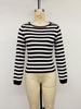 2026 Autumn/Winter Women's Striped Pullover Sweater - Trendy European & American Knitwear