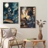 Japanese Sakura Onsen Sushi Animal Cat Portrait Retro Posters Prints Canvas Painting Wall Art Picture Living Room Home Decor