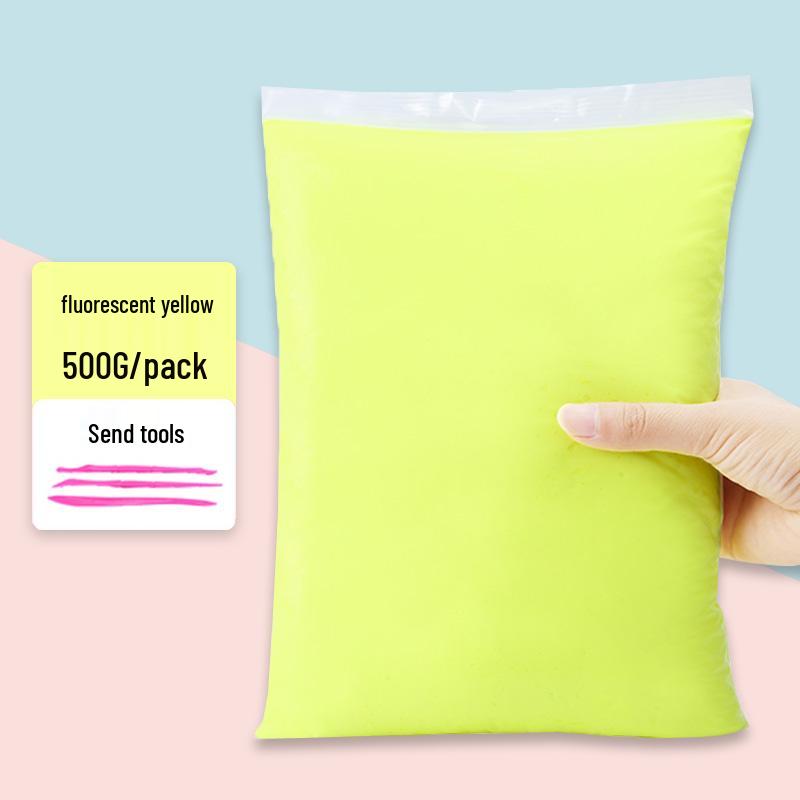 500g White Clay Play Dough for Children - DIY Craft Material for Kindergarten
