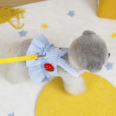 Cute Pet Summer Clothes Breathable Cat Princess Skirt Comfortable Dog Dress  Puppy