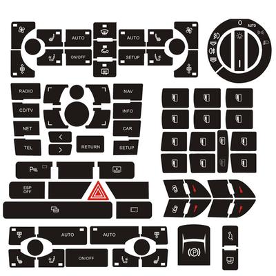 A8 D3 Clima Paneel Decals Knop Reparatie Sticker Versleten Knop Schakelaar Knop