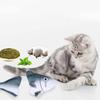 Cat Chew Plush Toy Simulated Shark Catnip Bite Resistant Kitten Toy Teeth Cleaning Interactive Cat Accessories