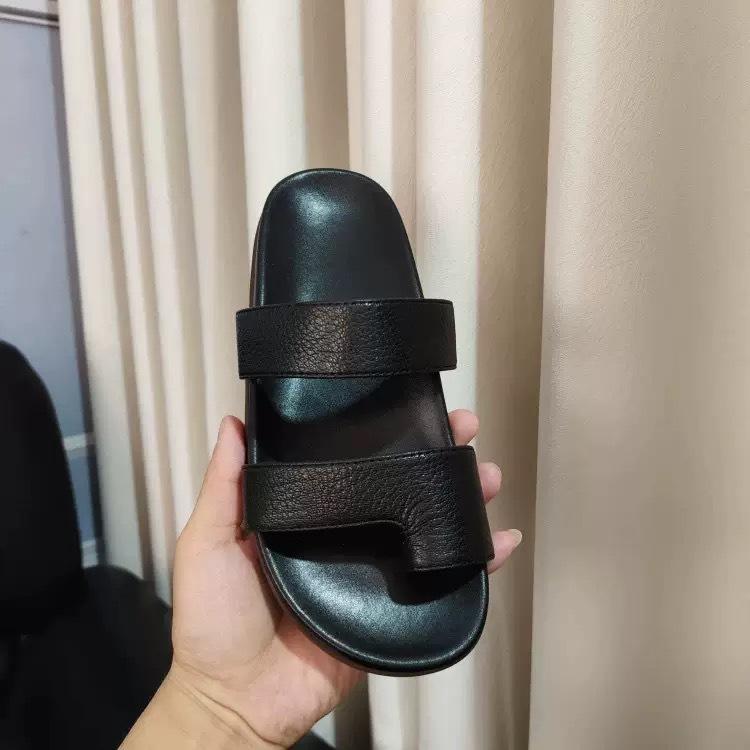 

Sheepskin version row second uncle slippers women s summer cover toes casual beach thick bottom outside wear cool slippers 40