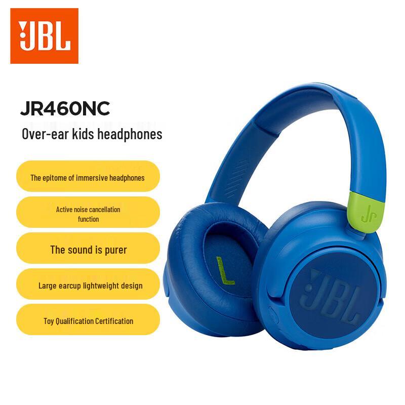 

JBL JR460NC Kids Active Noise Cancelling Over-Ear Bluetooth Headphones