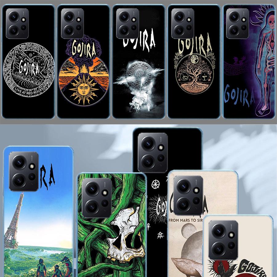 G-Gojira Band Handyhülle Für Redmi 12 13C 14C 12C Note 14 13 Pro Plus 10 10A 10C 9 9A 9C 9T K70 K80 Pro 8 8A Klar TPU