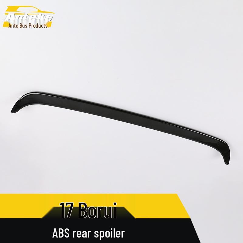 ABS Bright Rear Spoiler Trim for 17 Borui - Anti-Scratch Decorative Tailgate Wing Sticker
