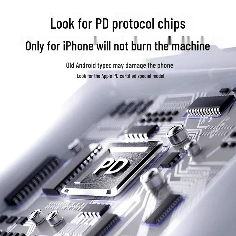Kompatibles 45W PD Schnellladegerät für Apple 17, iPhone 16 Pro und Pro Max