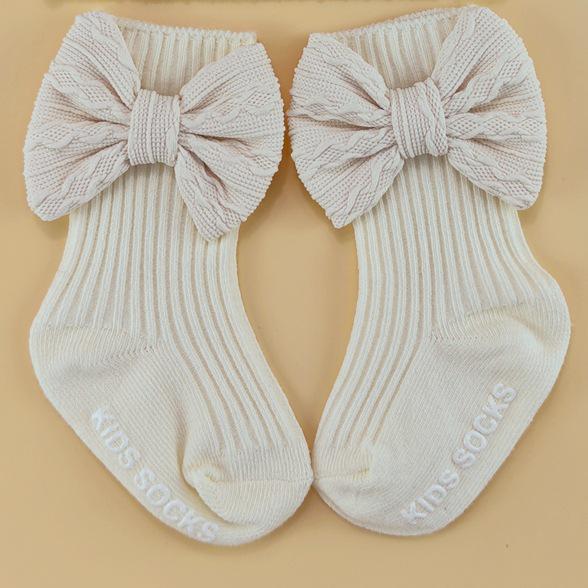 Baby Bow Headband & Socks Set - Newborn Hat & Accessory Bundle