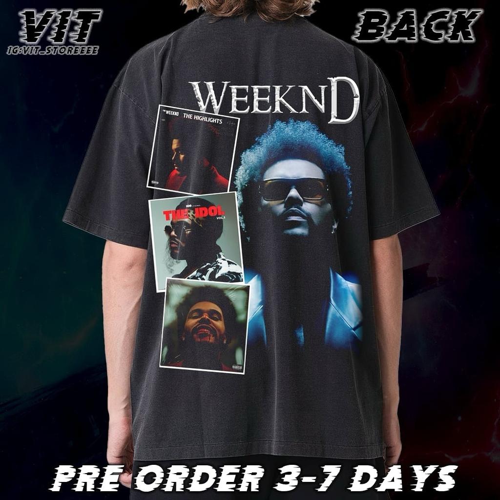 High Quality Harajuku Trendy Tops The Weeknd Men Oversized Printed T-Shirt Streetwear Heavy Cotton Oversized Y2k Male Clothing