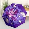 1pc Kawaii Bat Design Automatic Opening/Closing Umbrella - Portable 3-Fold Design with 8 Iron Ribs, Outdoor, Gift for Fans, Travelers, Daily Use,