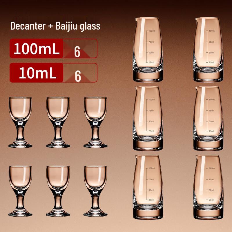 ZISIZ Baijiu Carafe and Shot Glass Set