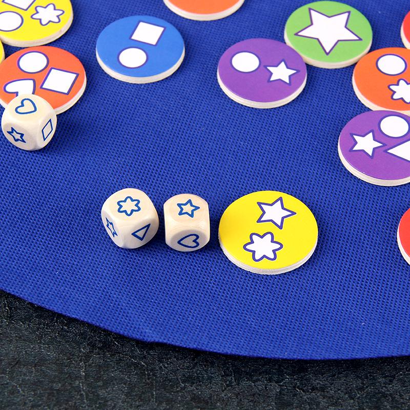 Candy-Shaped Memory Matching Game - Wooden Educational Toy for Parent-Child Play