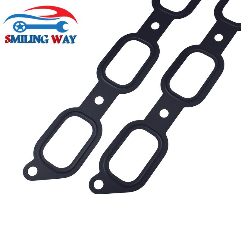 LR041681 2 Pcs Car Intake Manifold Gasket Set For Land Rover Discovery Range Rover LR4 & Jaguar XE XF XJ F-type 3.0L 5.0L V6