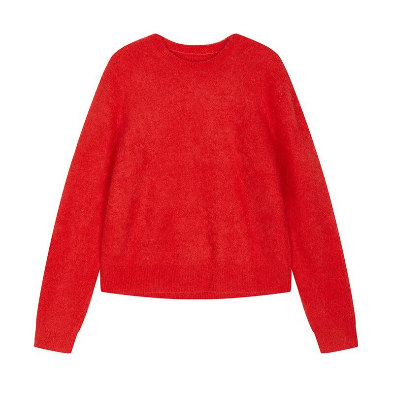 JNBY Women's Mohair Alpaca Blend Round Neck Sweater