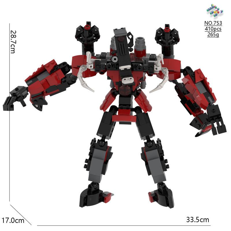 Skibidi Toilet Titan Tv Man Blocks 4.0 Titan Clockman Upgrade Building Figure Speakerman Titan Dragon Drillman  Blocks Set Toy