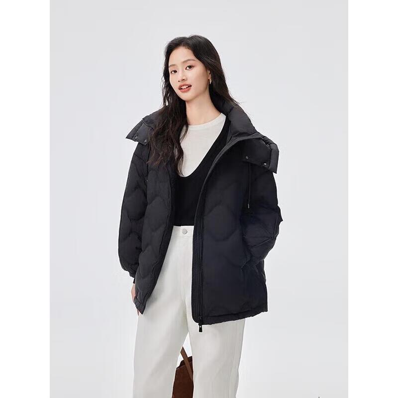 

Женский короткий пуховик с капюшоном Ailayiyi 2025 M (165)