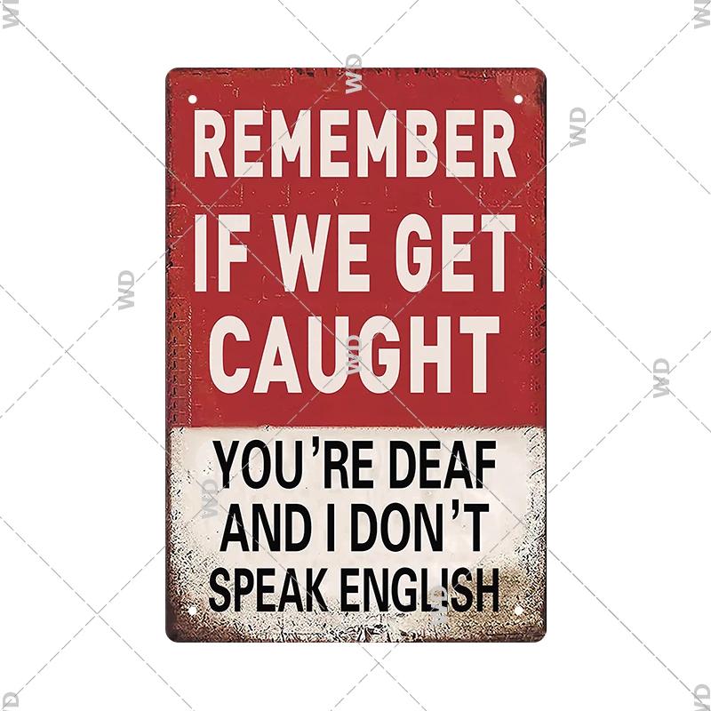 Funny Tin Sign Toilet Home Office Bar Cubicle Decor 11.8" X 7.8" Humorous Metal Vintage Plaque Retro Plate For Wall Art Decor