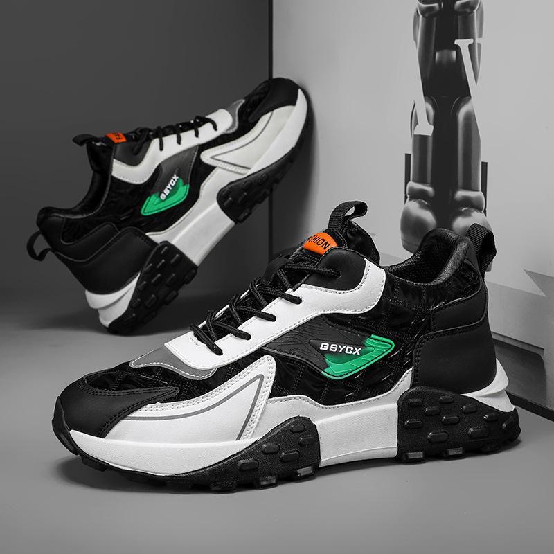 

2024 Чоловічі Осінньо-Зимові Трендові Кросівки на Товстій Підошві в Стилі Тато : Модні, Збільшуючі зріст, Універсальні Повсякденні Кросівки 39 чорний/білий