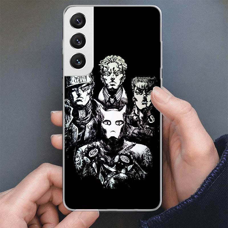 JoJo Kira Yoshikage Killer Queen Phone Case For Samsung Galaxy S25 S24 S23 Ultra S22 Plus S21 S20 FE S10 + S25 Edge Soft Cover S