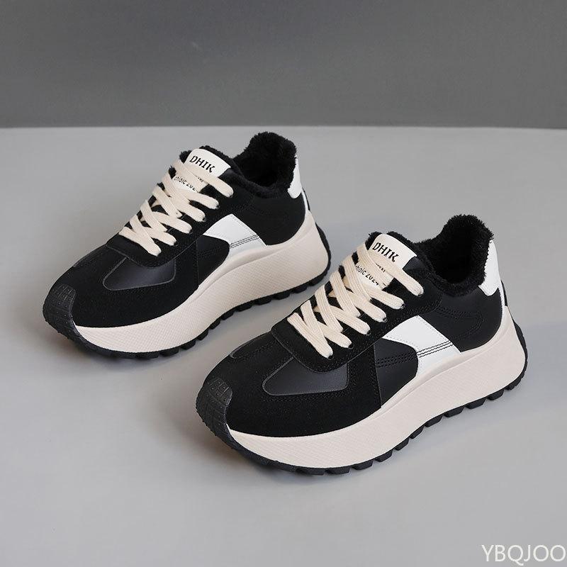 Neue Frühling Herbst Modische Vielseitige Dicksohlige Damen Schuhe Lässig Bequem Höhenerhöhend Warm Sportschuhe