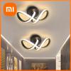Luzes de teto LED para corredor, lustre moderno, três cores, lâmpada minimalista, para quarto, instalação de superfície, sala de jantar