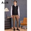 Men's Reversible Modal Blend Plaid Zipper Vest