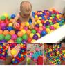 Eco-Friendly Colorful Soft Plastic Pool Balls - Funny Baby Kid Swim Pit Thicken Play Balls for House Outdoors Tents Kids Toys