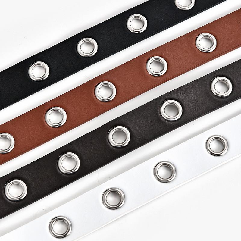 Fashionable Stylish Casual Women's Hollow Belt Elegant Faux Leather For Jeans