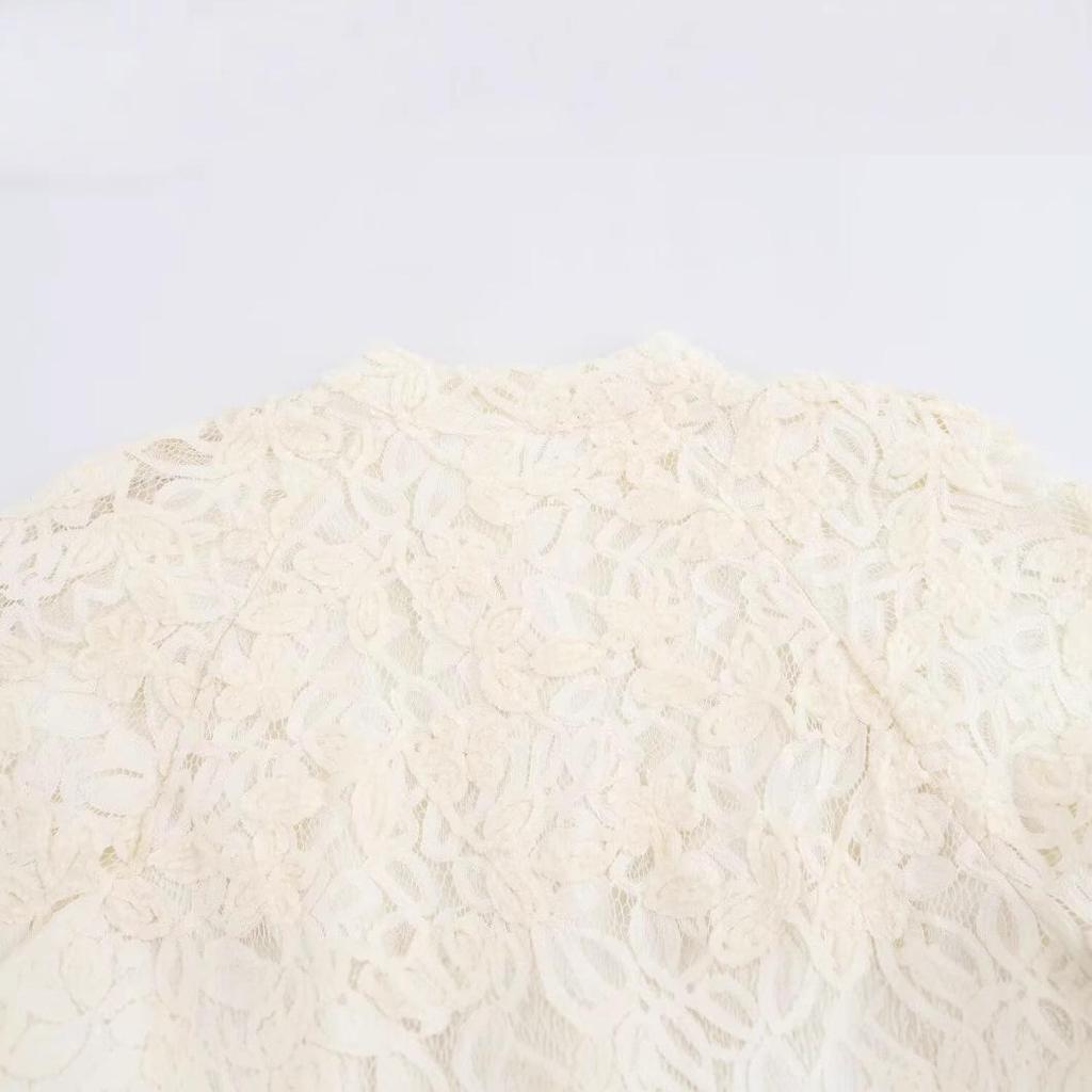 2024 Winter Women's European & American Fashion: Simple Lace Tassel Tie Dress