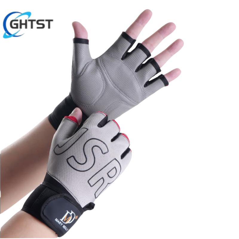 Breaking Cycling Half Finger Gloves Fitness Anti-slip Bicycle Mittens Racing Keep Fit guantes gym Road Bike MTB Guantes