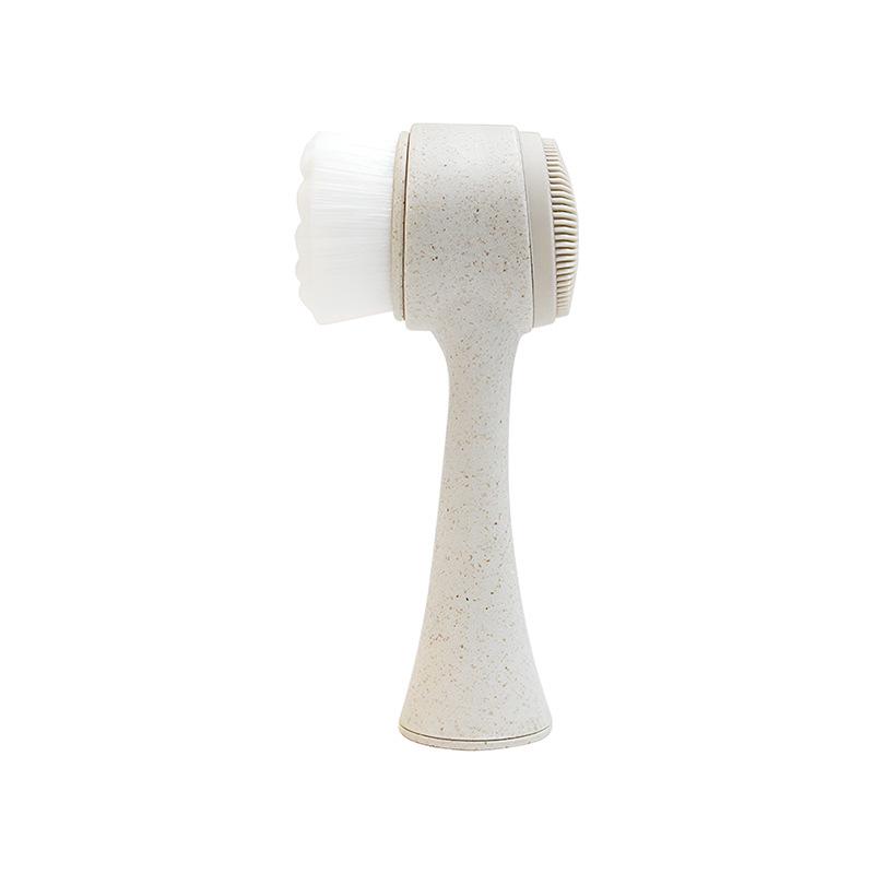 Dual-Sided Silicone Facial Cleansing Brush - Soft Blackhead & Pore Massager