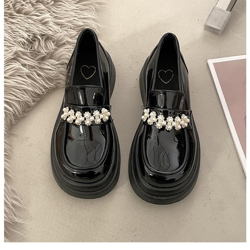 Women's Shoes Platform Round Toe British Style All-Match Oxfords Casual Female Loafers Shallow Mouth Flats Mary Janes Footwear