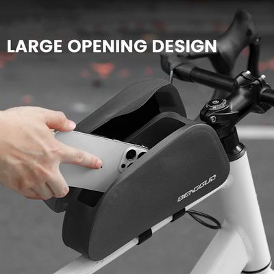 Bolsa Magnética con Tapa para Tubo Superior de Bicicleta Impermeable para Bicicleta Bolsa Delantera para Cuadro de Bicicleta para Bicicleta de Montaña Carretera