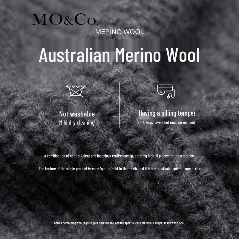 MO&Co. Women's Merino Wool Toggle Button Sweater