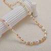 S925 Sterling Silver Natural Freshwater Pearl Color Treasure Item Women'S Trend Handmade String Irregular Bead Silver Versatile Earrings
