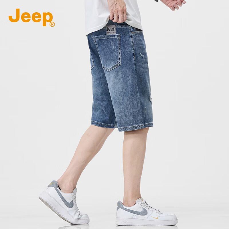 JEEP Men s Premium Denim Shorts 32