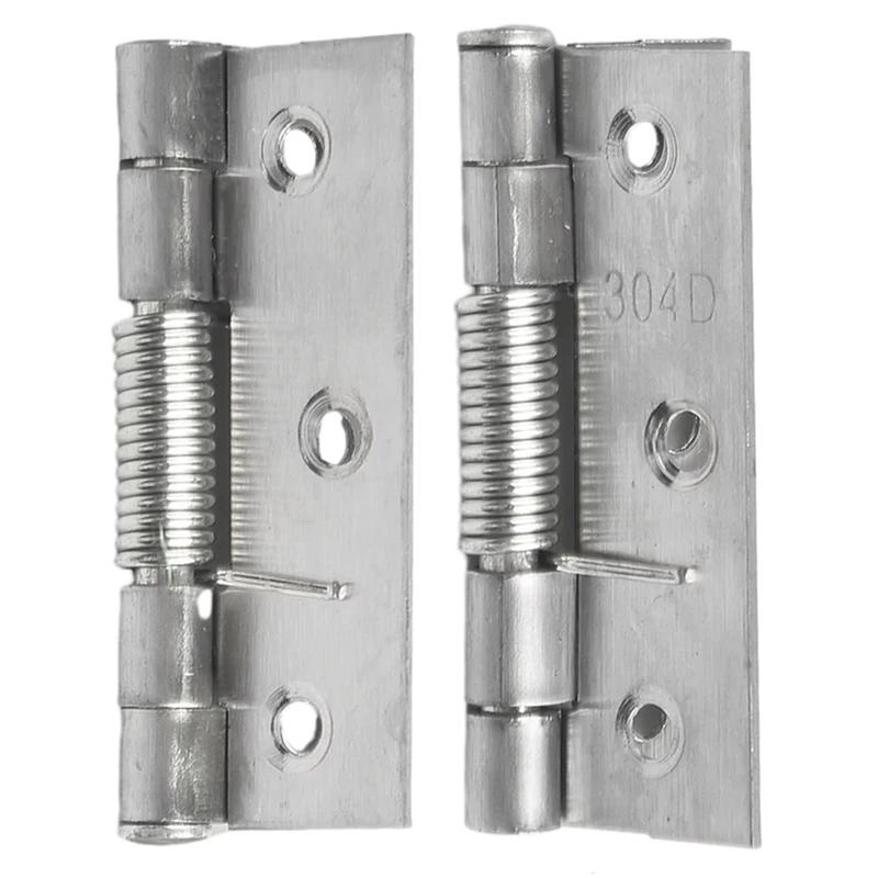 2 ks Samozavírací pružinový dveřní pant Nerezový pant pro skříňky Dveřní zavírač Automatický odskokový pant Nábytkové kování