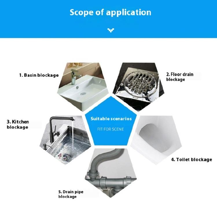 Safe 5 Bottle Drain Dredging Cleaner 110g Each Rapid Action For Shower Kitchen Pipe Systems