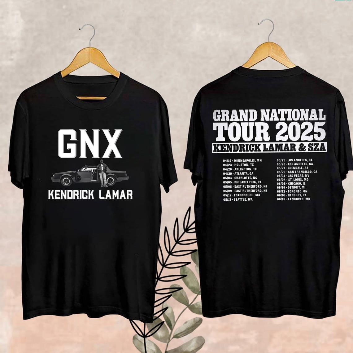 Grand National Tour T-shirt Kendrick Lamar Tour 2026 Fan Kendrick Lamar GNX K XXXXL