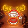 Christmas Neon Snowman Sign Snowman Neon Christmas Sign Dimmable Christmas Led Sign for Party Decor Presents