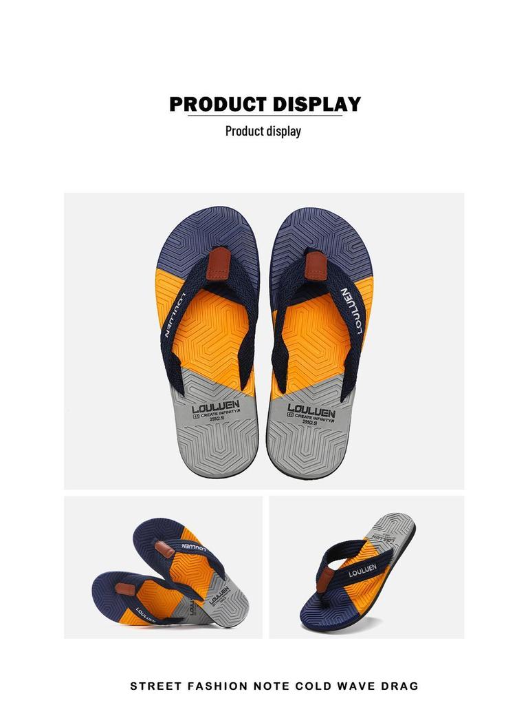 Trendy Men's Summer Flip-Flops - New Style Toe-Post Sandals for the Beach