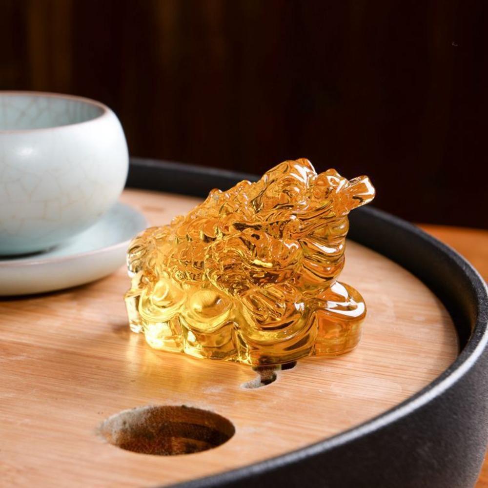 Gifts Decoration Crafts Crystal Golden Toad Golden Toad Ornament Tabletop Ornaments Feng Shui Toad