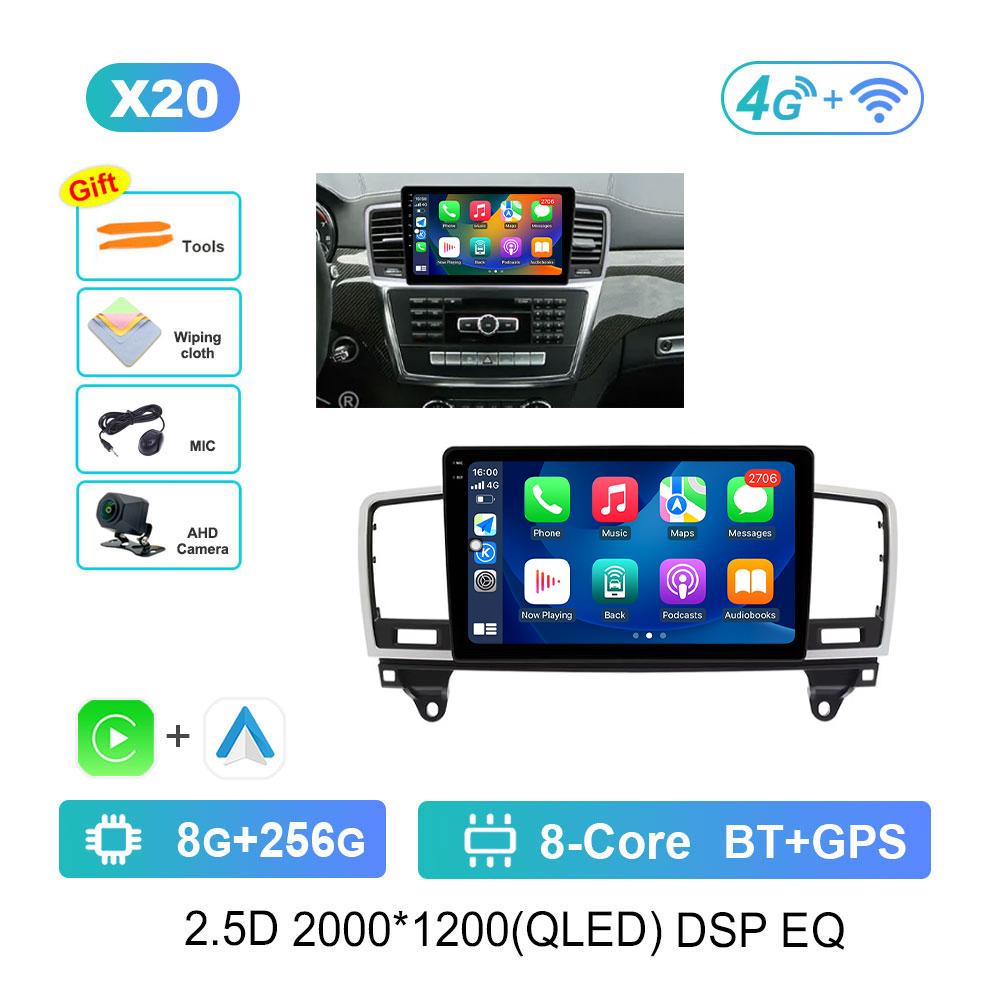 Android 14 Car Radio For Mercedes Benz M-Class M Class W166 ML 2011 - 2015 DSP Stereo HD Screen Multimedia Player Video GPS 4G