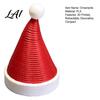 Small Statues for Home 3D Printed Flexible Spring Santa Hat Figurine Retractable Spiral Coil Christmas Toys Desktop Ornament with White Base Novelty