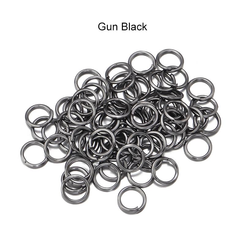 50-200pcs/Lot 3-20mm Open Single Loops Jump Rings Split Rings For Jewelry Finding Making DIY Accessories Connectors Supplies