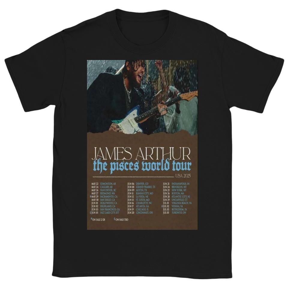 James Arthur The Pisces World Tour US 2025 Poster Unisex T-Shirt