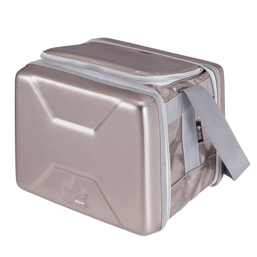 LOGOS Hyper Sub-Zero Cooler Bag, Medium, 81670070, Silver, Foldable Cooler Box, Ideal for Disaster Preparedness