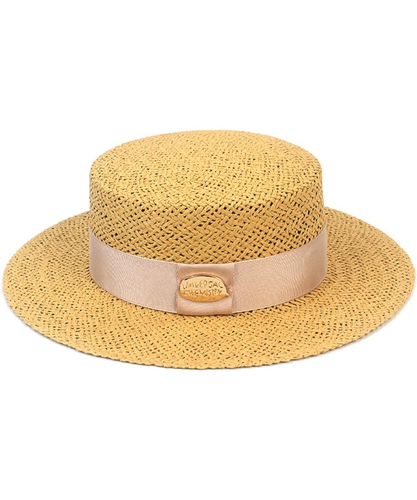 Yunibeosyeolkemiseuteuli Beige Ivory Line Panama Hat Panama Hat