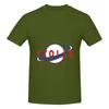 Stolas Red White And Blue Full Of Cotton Feeling Tshirt Commuting Vibe Simple Prints Tees
